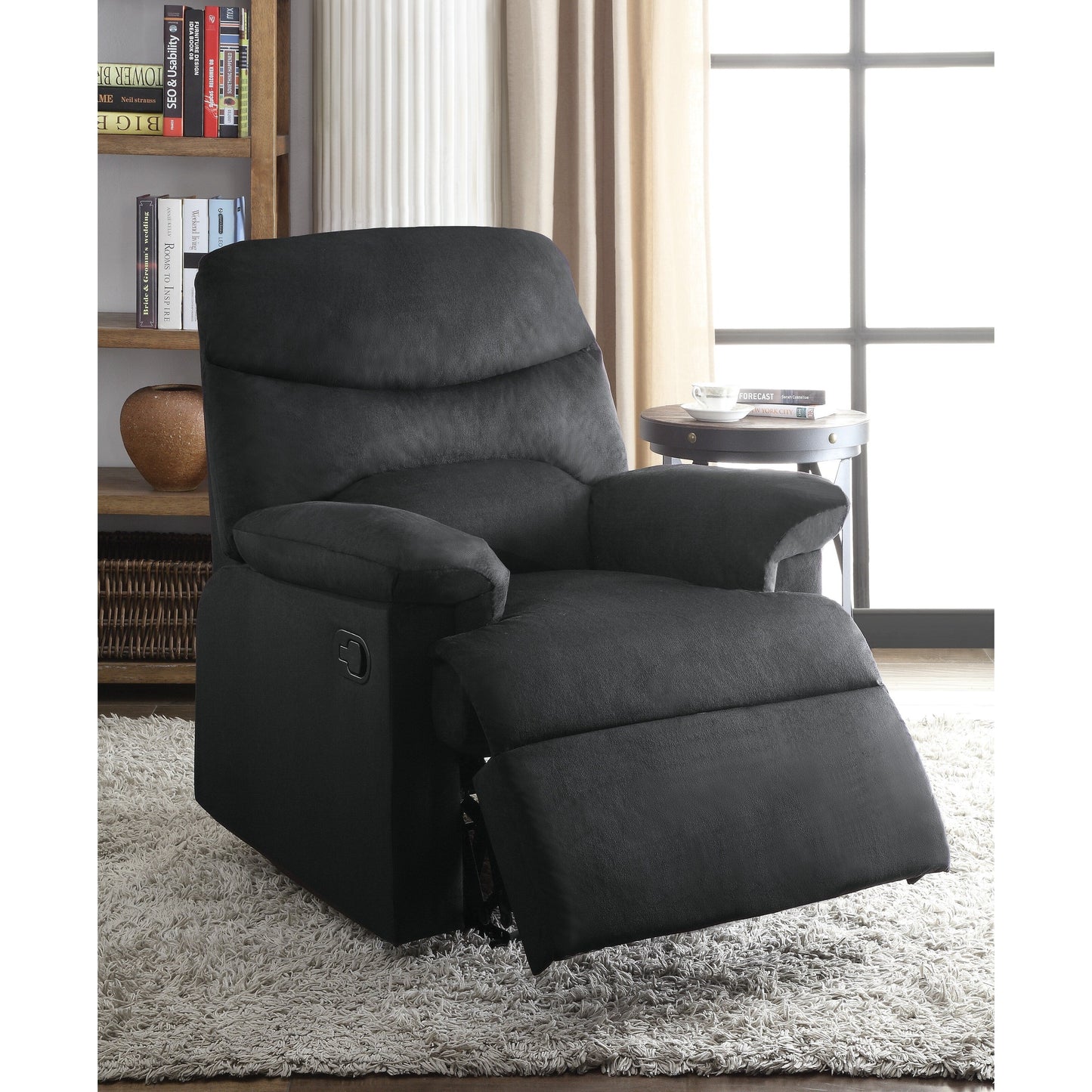 Sophisticated Woven Fabric Recliner for Ultimate Relaxation Experience
