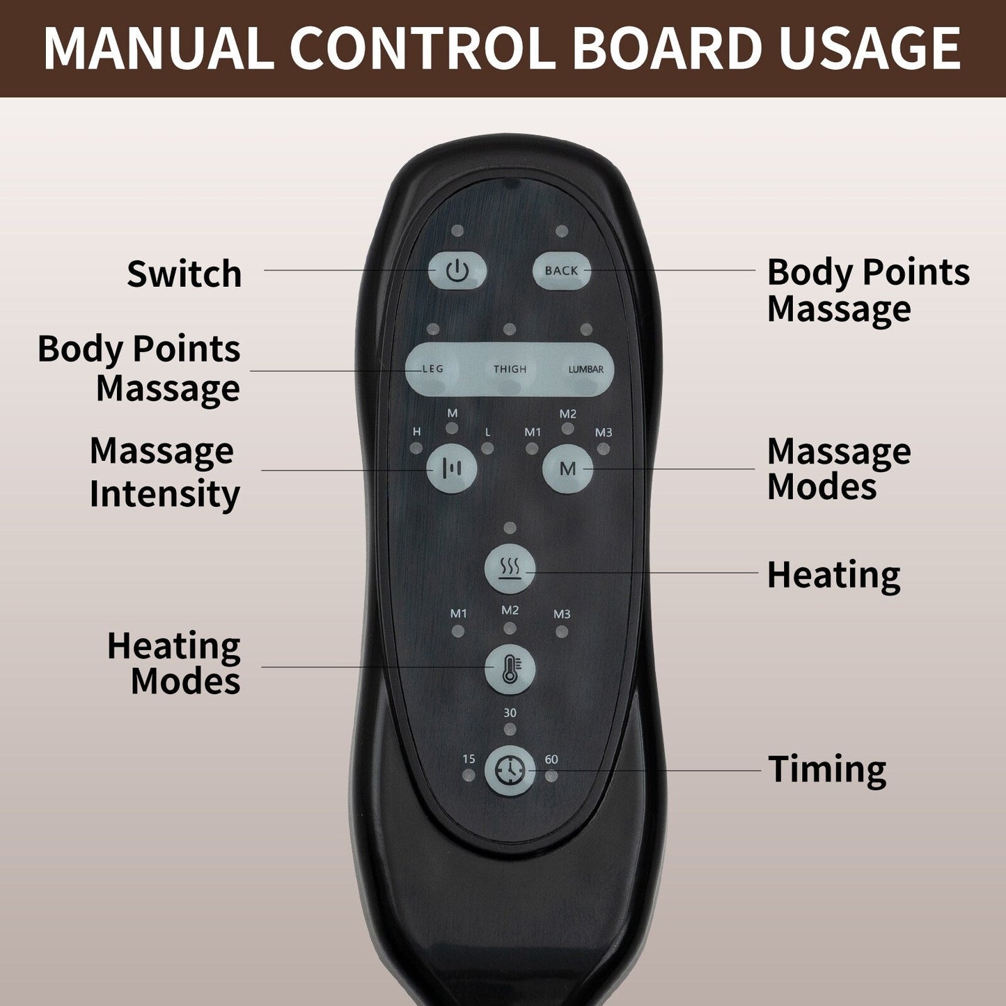 Standard Power Lift Recliner Chair with Full?Body Massage & USB