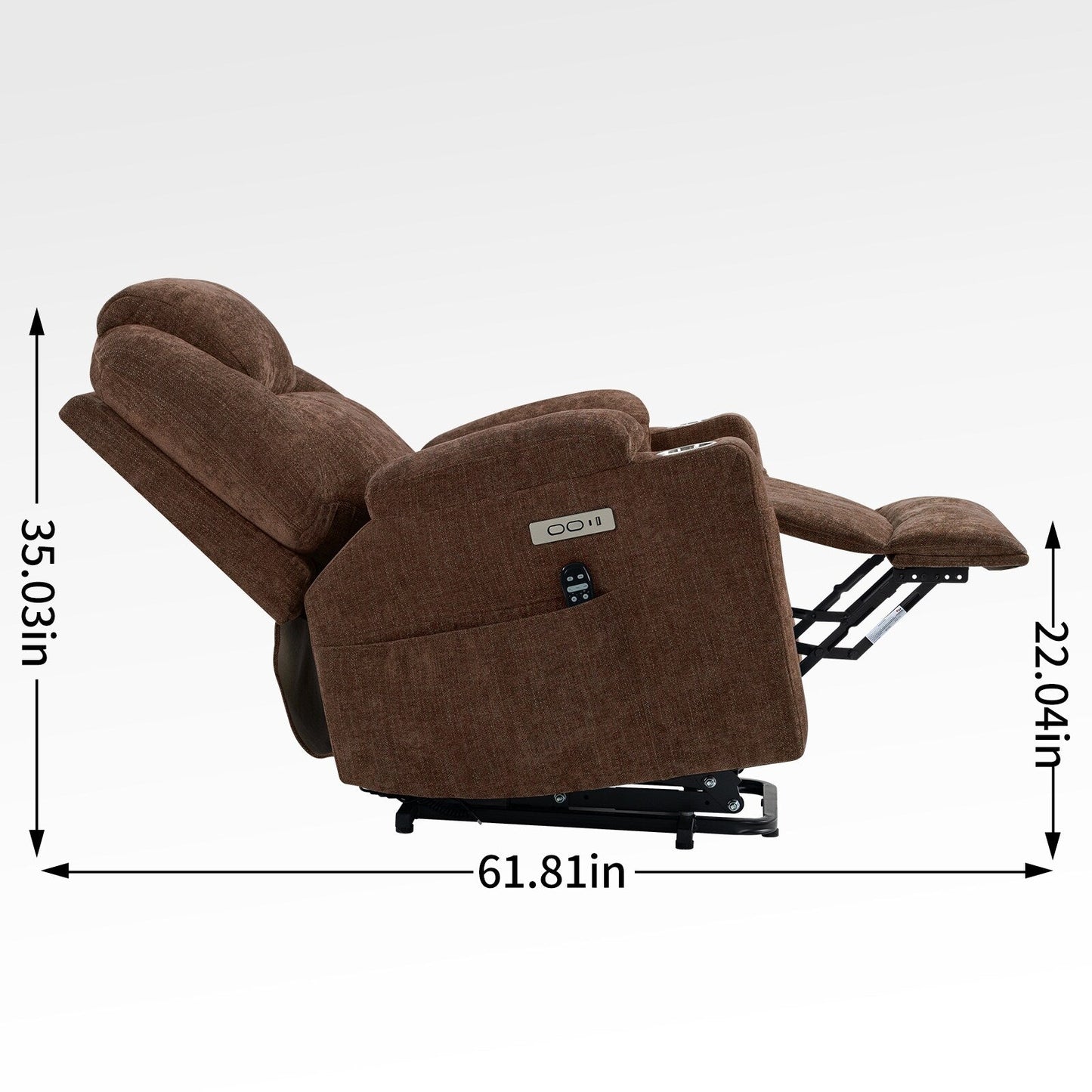 Standard Power Lift Recliner Chair with Full?Body Massage & USB