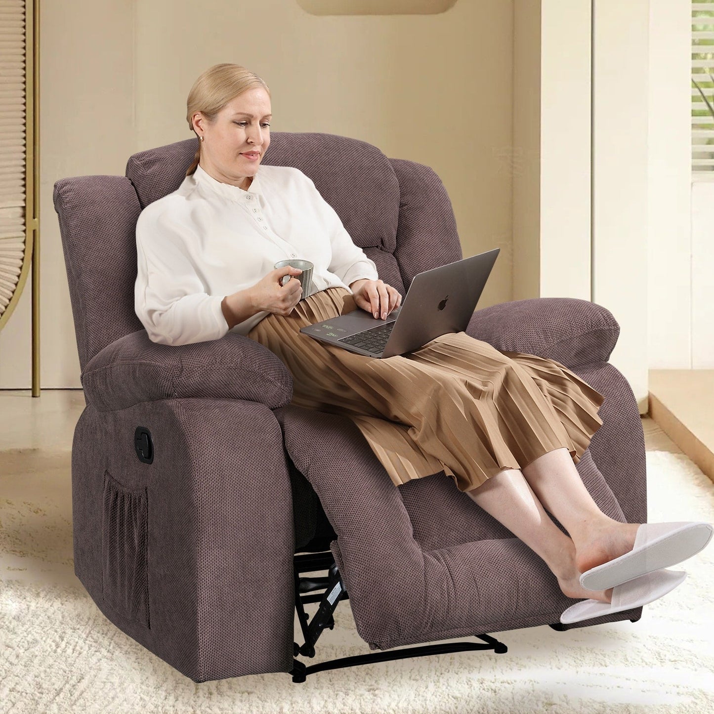 Super Comfortable Standard Size Heating and Massage Recliner Chair
