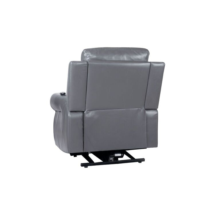 Air Leather Premium Studded Power Lift Recliner Chair with Footrest Reclining Chair with Remote Control
