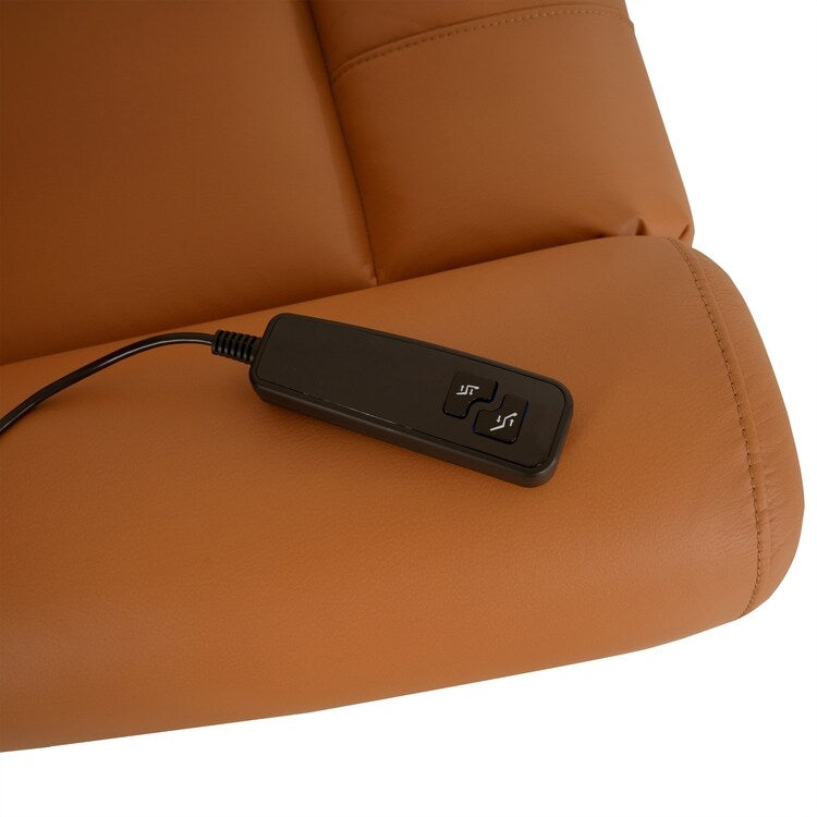 Air Leather Premium Studded Power Lift Recliner Chair with Footrest Reclining Chair with Remote Control
