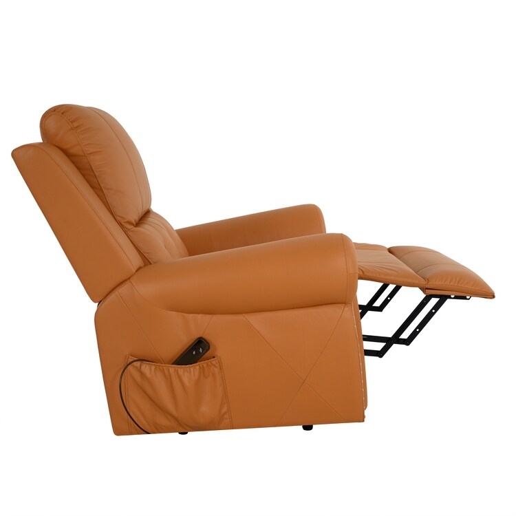 Air Leather Premium Studded Power Lift Recliner Chair with Footrest Reclining Chair with Remote Control