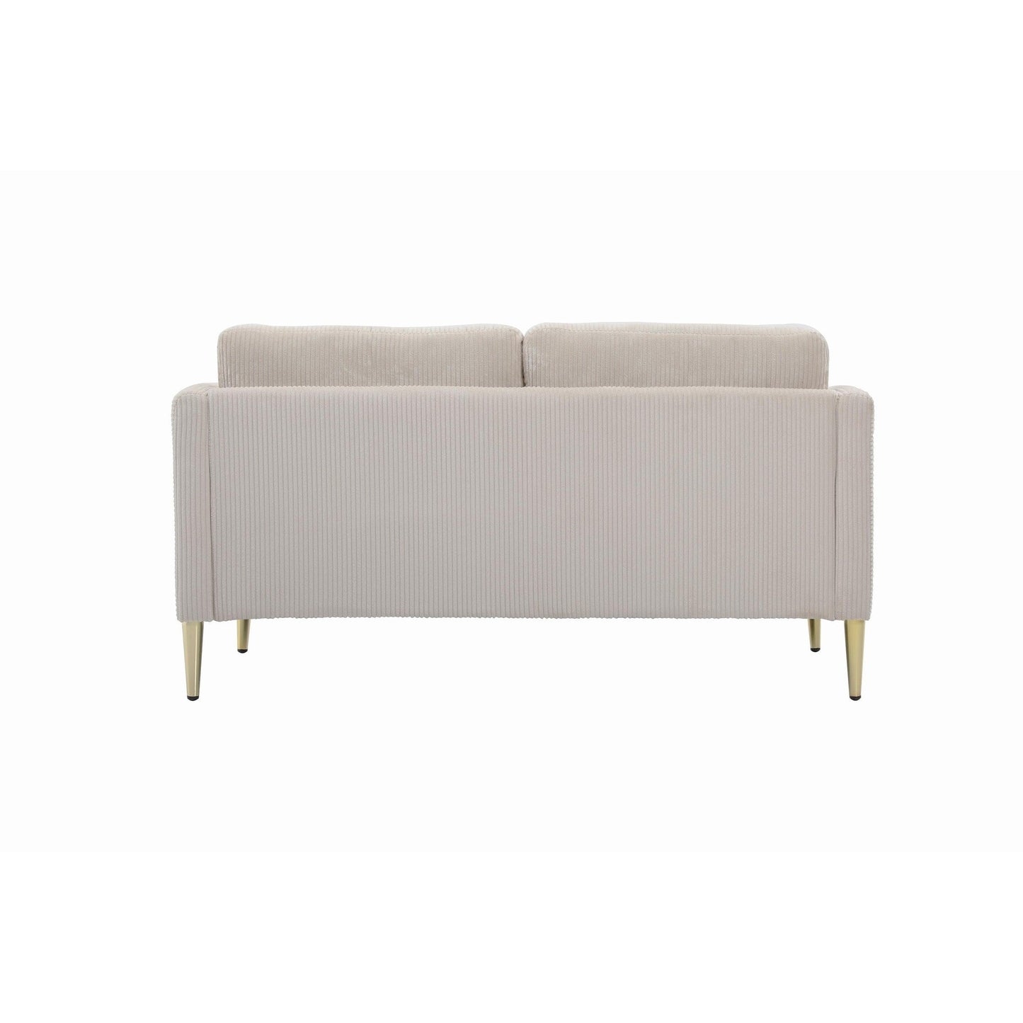 US PRIDE FURNITURE 60.63 W Mid-Century Corduroy Fabric Loveseat