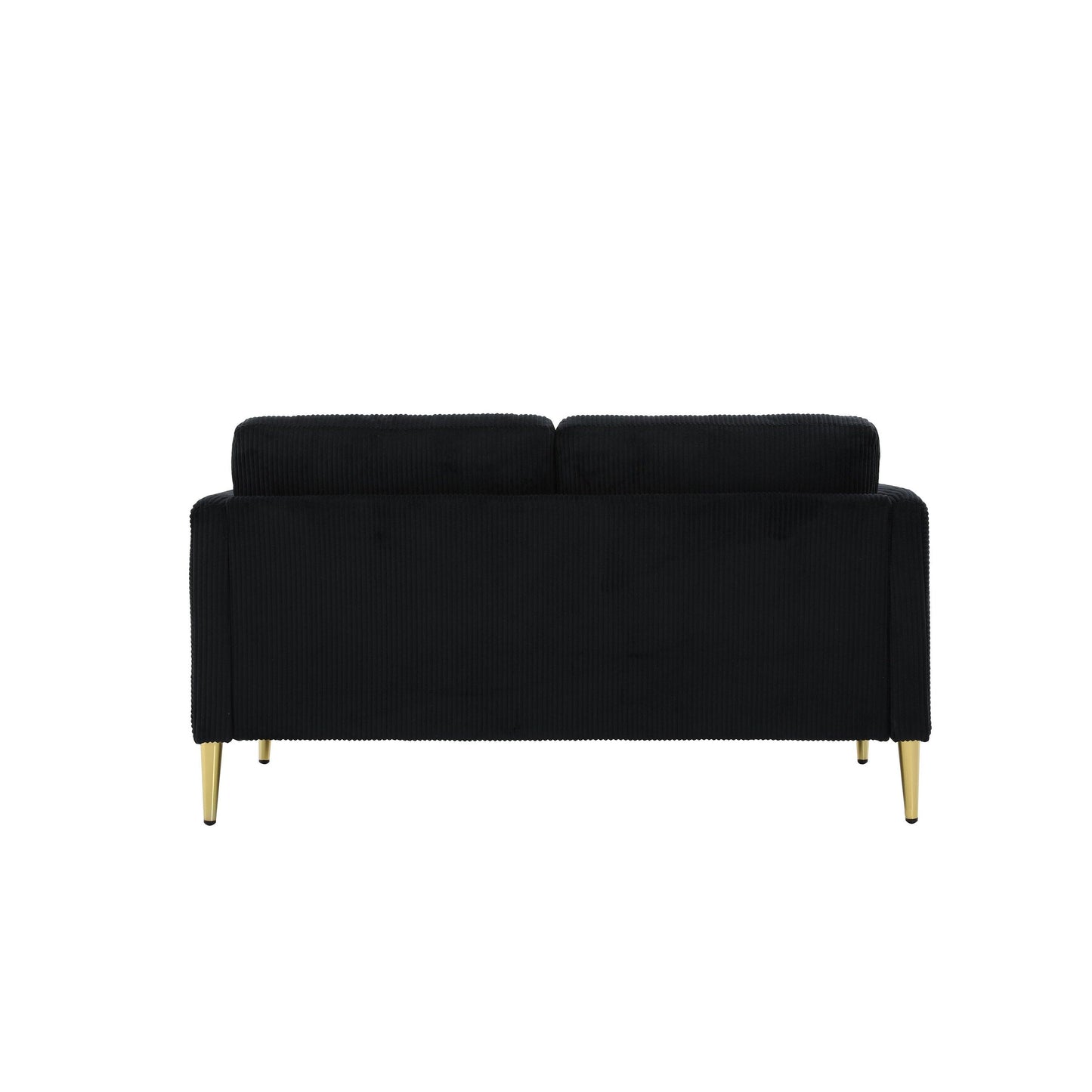 US PRIDE FURNITURE 60.63 W Mid-Century Corduroy Fabric Loveseat
