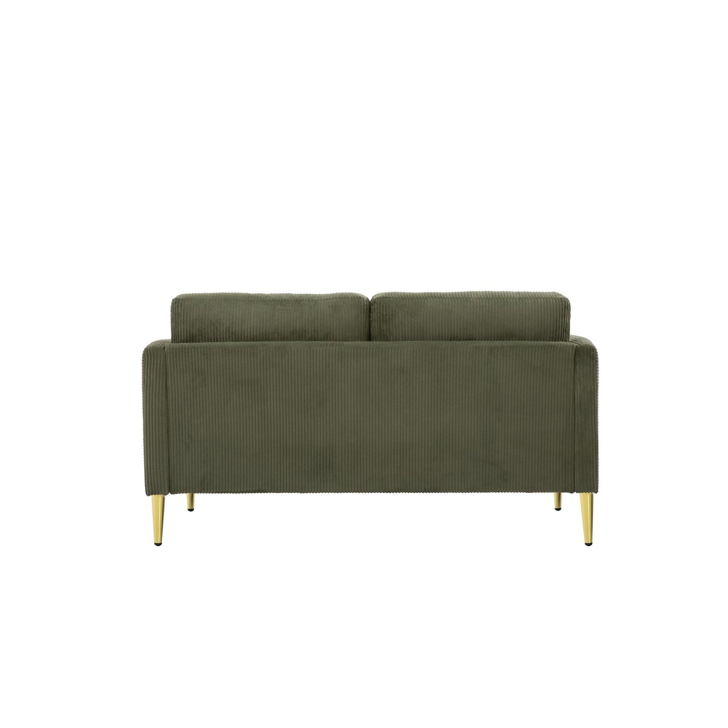 US PRIDE FURNITURE 60.63 W Mid-Century Corduroy Fabric Loveseat