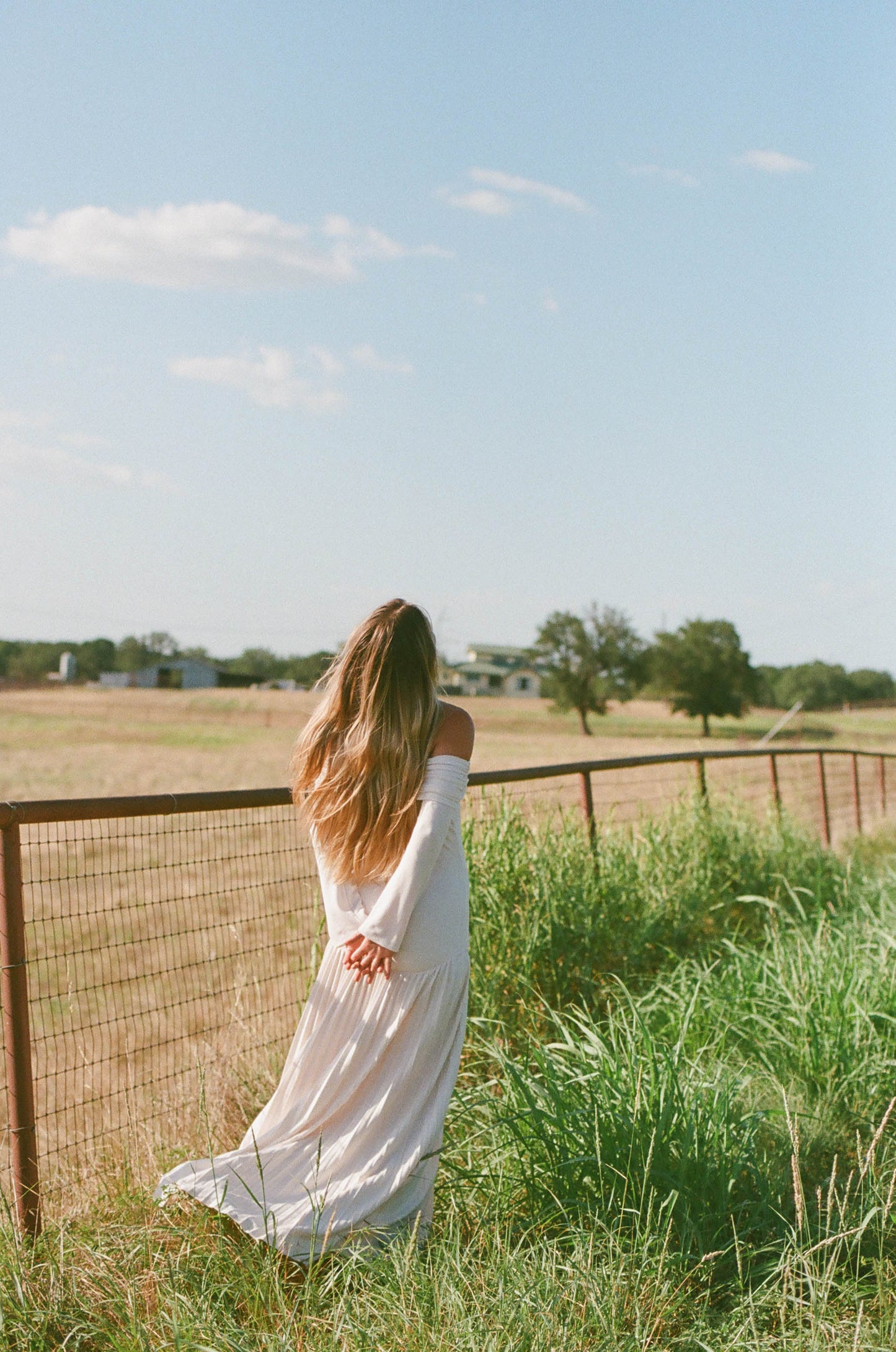 Lennox Long Sleeve Maxi Dress in Ivory