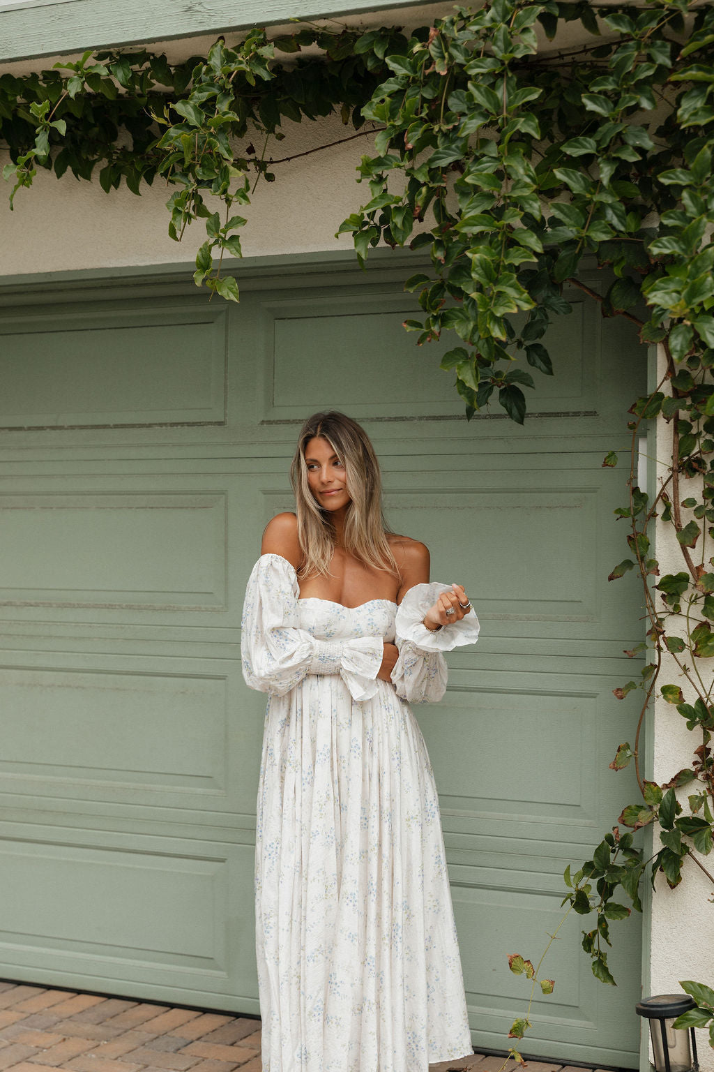 Dear Skye Floral Dress in Blue