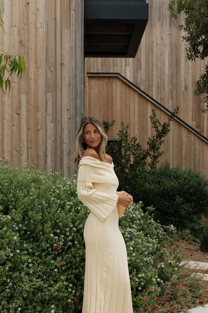 Evella Maxi Dress in Butter Yellow - Bump Friendly & Inclusive Sizing