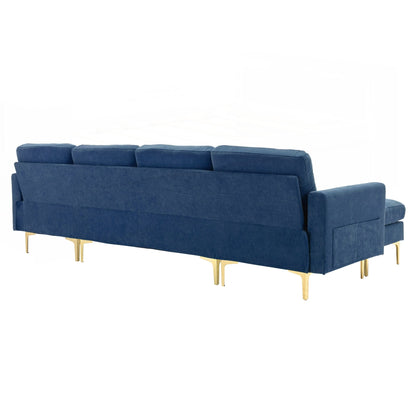 110inch L-Shape Convertible Sectional Sofa Couch