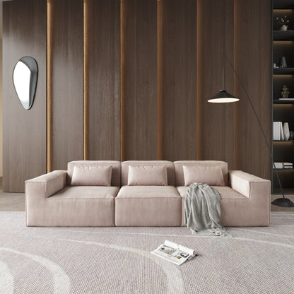 118 Modular Sectional Sofa, Huge Plus 3 Seater Cloud Couch, Modern Comfy Corduroy Couches