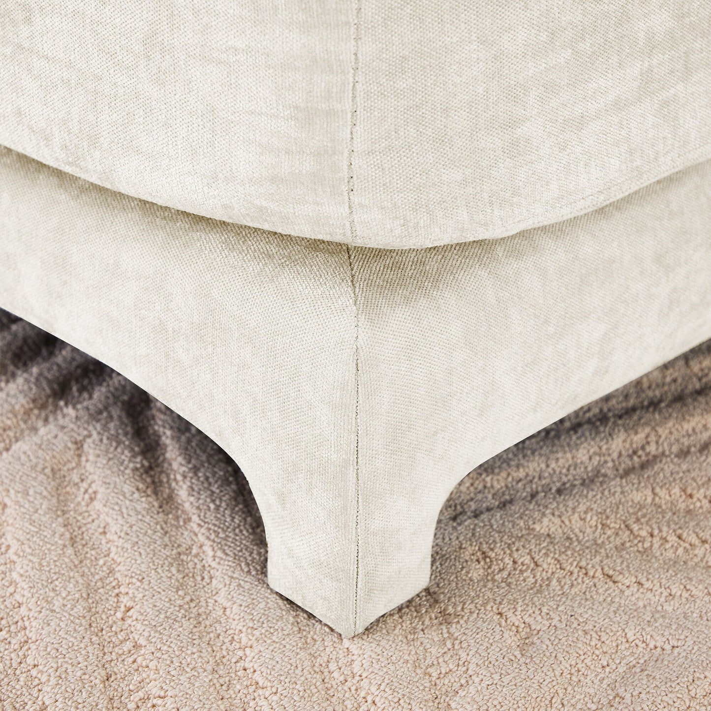 141.7 Chenille 6-Seater Sofa with ergonomic, wooden base,high - resilience sponge for Living Room