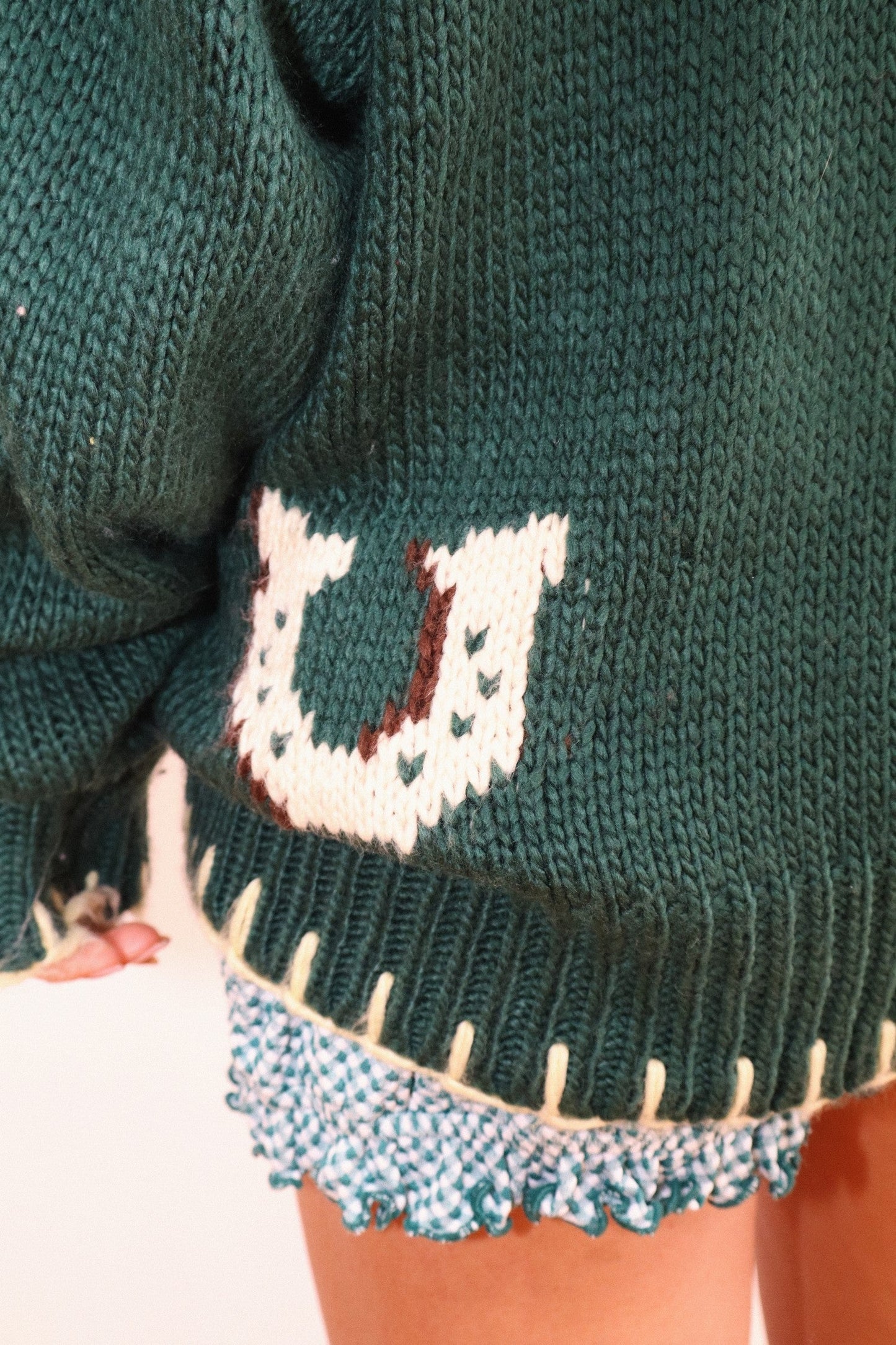 Clyde Horse Sweater in Green