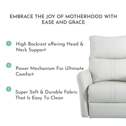 270° Power Swivel Rocker Recliner Chair, Electric Glider Reclining Sofa with USB Ports