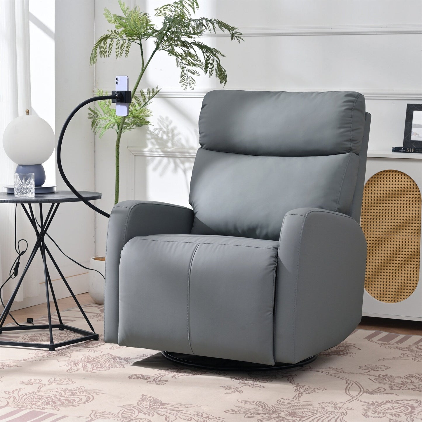 270° Power Swivel Rocker Recliner Chair