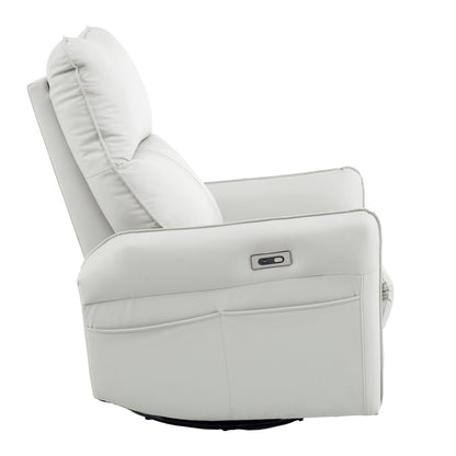 270° Swivel Rocker Power Recliner with USB Ports