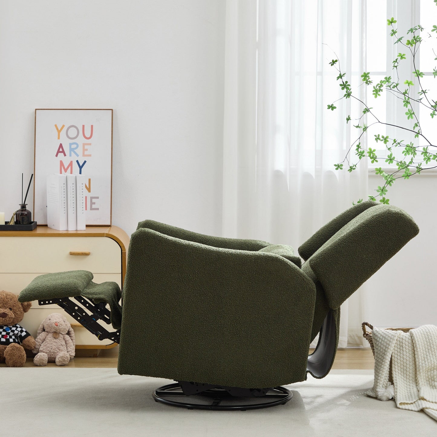 29.5'' Wide Wingback Swivel Rocker Recliner Chair