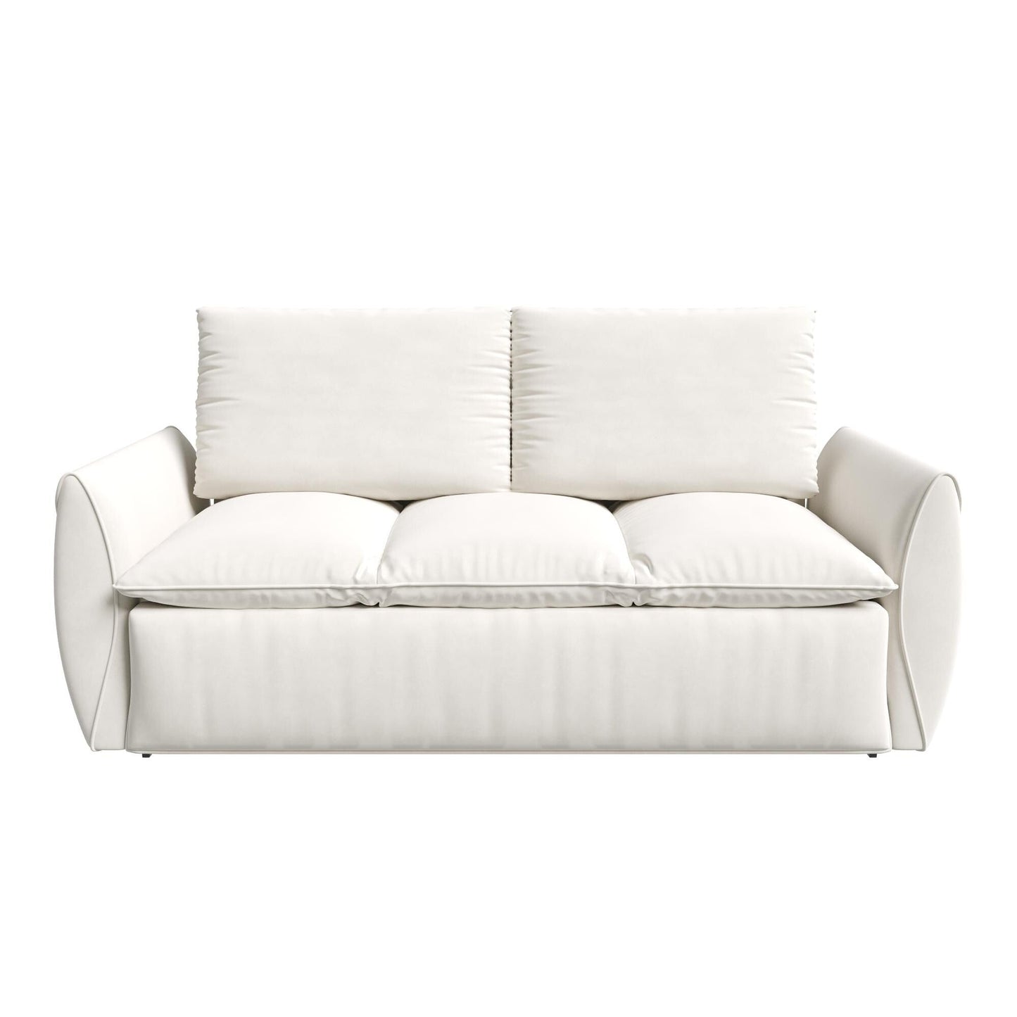 3-Seat Convertible Sleeper Sofa Bed with 2-in-1 Pillow & Blanket Set