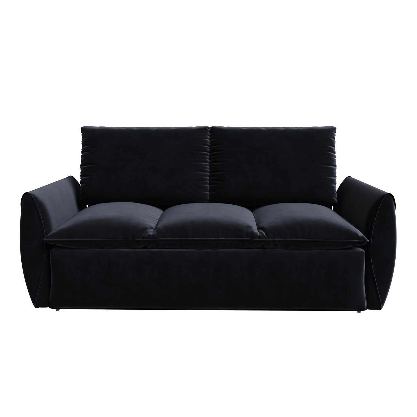 3-Seat Convertible Sleeper Sofa Bed with 2-in-1 Pillow & Blanket Set