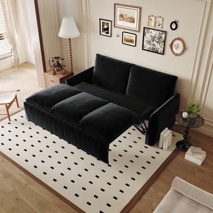3-Seat Convertible Sleeper Sofa Bed with 2-in-1 Pillow & Blanket Set