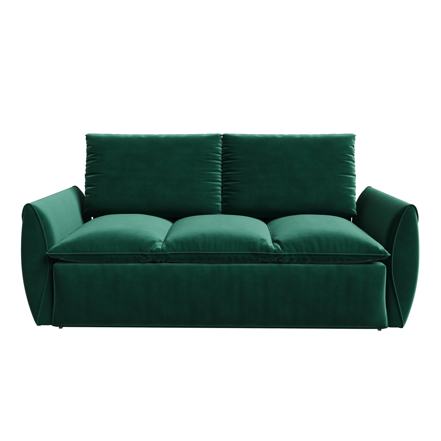 3-Seat Convertible Sleeper Sofa Bed with 2-in-1 Pillow & Blanket Set