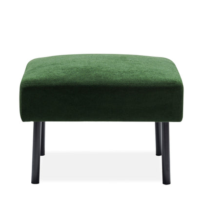 3 Seater L-Shaped Polyester Fabric Sofa with Ottoman, Modern Upholstered Sofa, Comfy Small Couches for Small Space