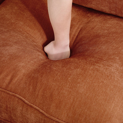 3-Seater Large Wide & Deep Sofa with Pull out Drawers Under Each Seat, Crescent-Shaped Armrests and Wraparound Back