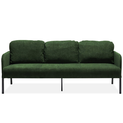 3 Seater Polyester Fabric Sofa, Modern Upholstered Sofa, Comfy Small Couches for Small Space Living Room, Bedroom, Office