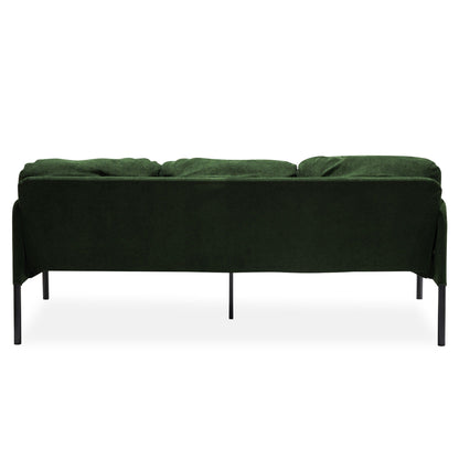 3 Seater Polyester Fabric Sofa, Modern Upholstered Sofa, Comfy Small Couches for Small Space Living Room, Bedroom, Office