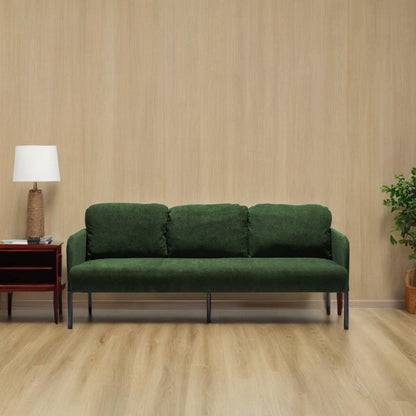 3 Seater Polyester Fabric Sofa, Modern Upholstered Sofa, Comfy Small Couches for Small Space Living Room, Bedroom, Office
