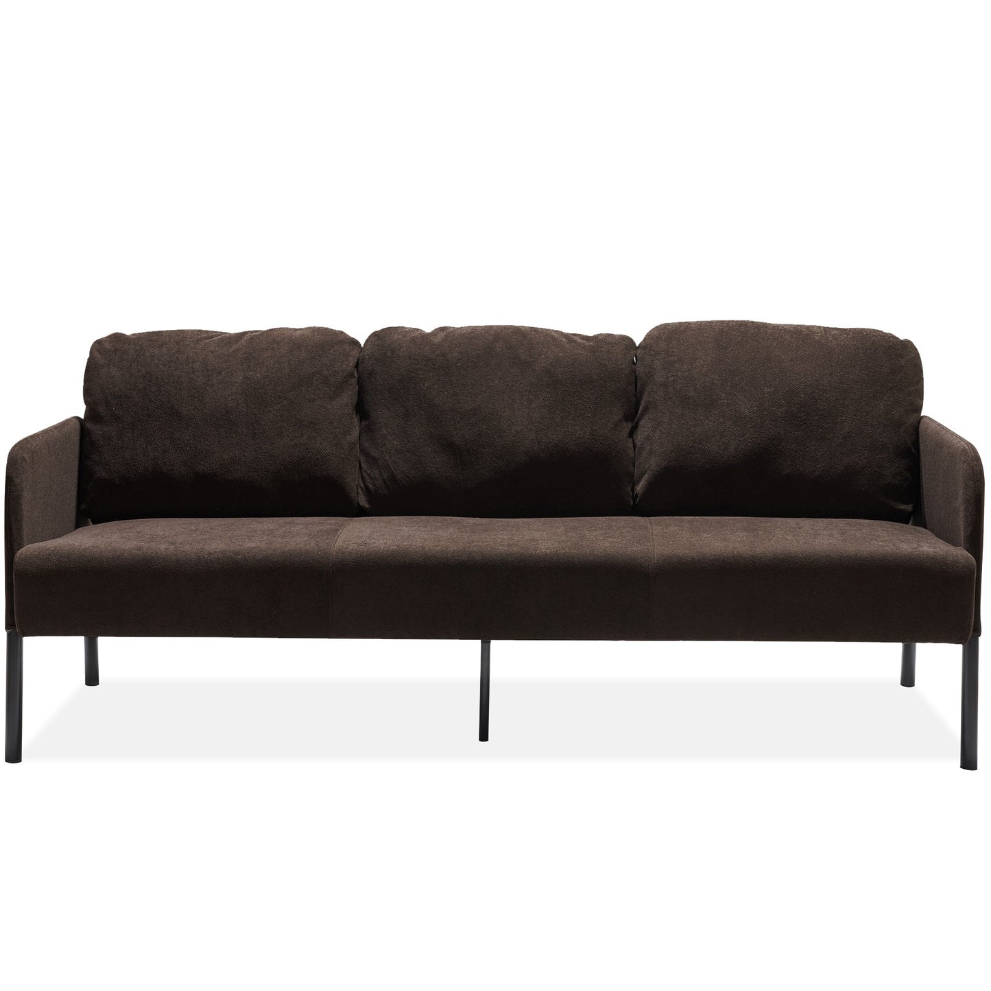 3 Seater Polyester Fabric Sofa, Modern Upholstered Sofa, Comfy Small Couches for Small Space Living Room, Bedroom, Office