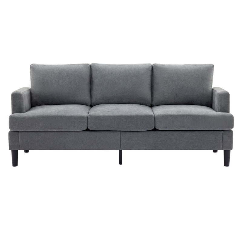 3-Seater Sofa - Breathable Fabric, Supportive Armrests & Sturdy Legs