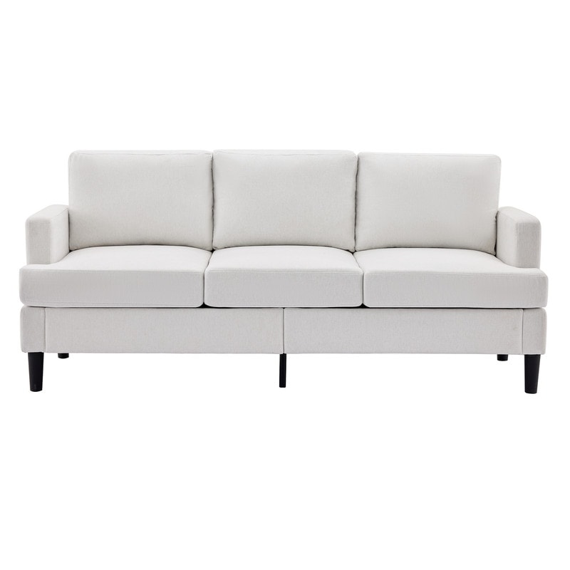 3-Seater Sofa - Breathable Fabric, Supportive Armrests & Sturdy Legs