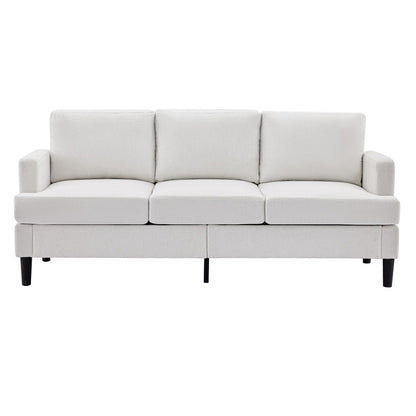 3-Seater Sofa - Breathable Fabric, Supportive Armrests & Sturdy Legs