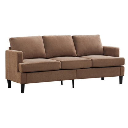 3-Seater Sofa - Breathable Fabric, Supportive Armrests & Sturdy Legs
