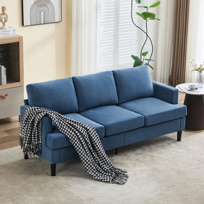 3-Seater Sofa - Breathable Fabric, Supportive Armrests & Sturdy Legs
