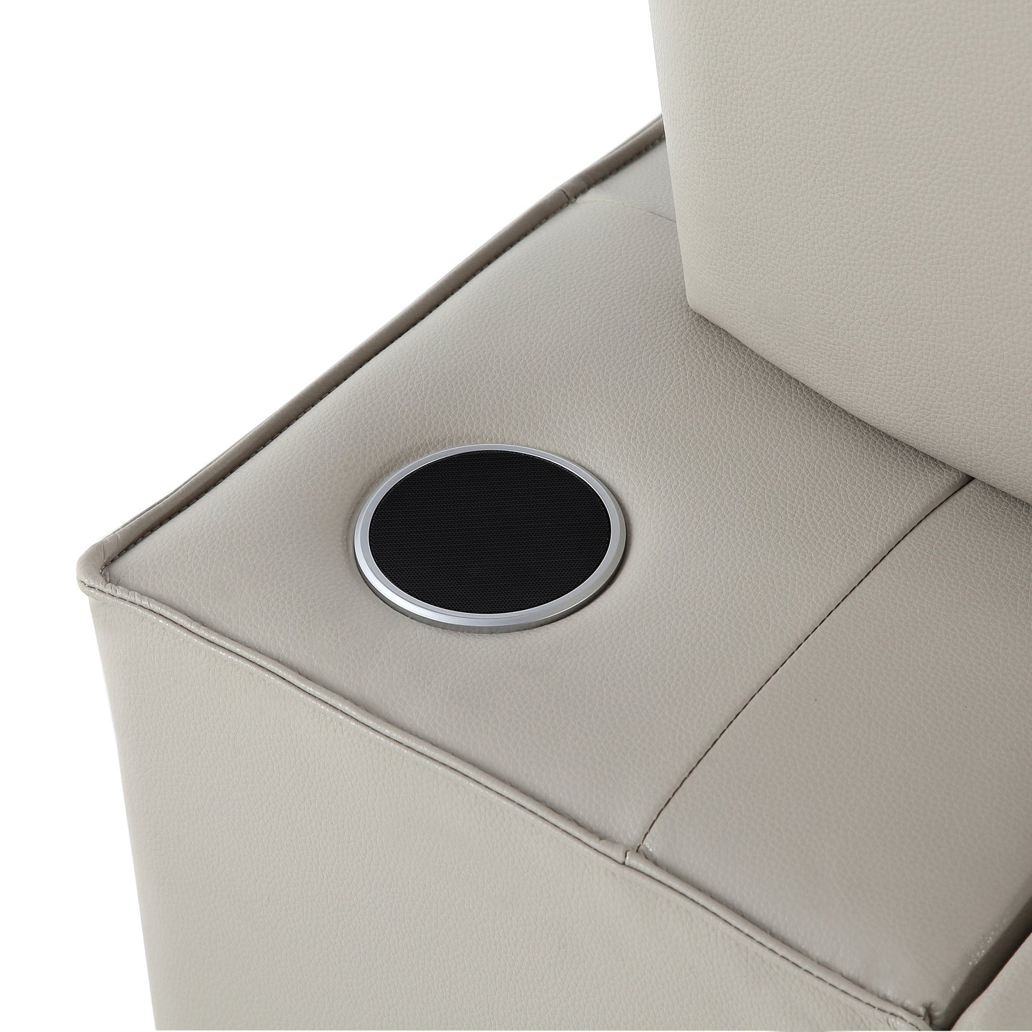 3-in-1 Convertible Chair Bed Adjustable Sofa Reclining Lounge with Bluetooth Speakers, USB Ports and Soft Pillow