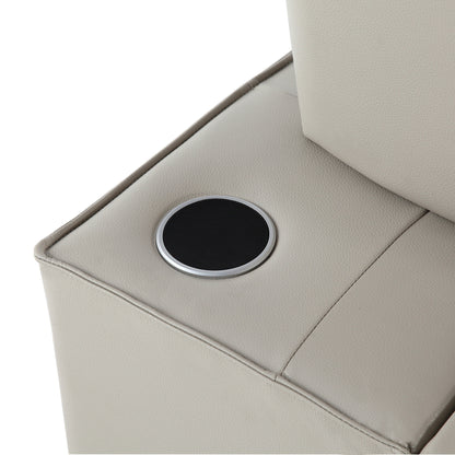 3-in-1 Convertible Chair Bed Adjustable Sofa Reclining Lounge with Bluetooth Speakers, USB Ports and Soft Pillow