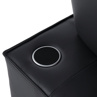 3-in-1 Convertible Chair Bed Adjustable Sofa Reclining Lounge with Bluetooth Speakers, USB Ports and Soft Pillow