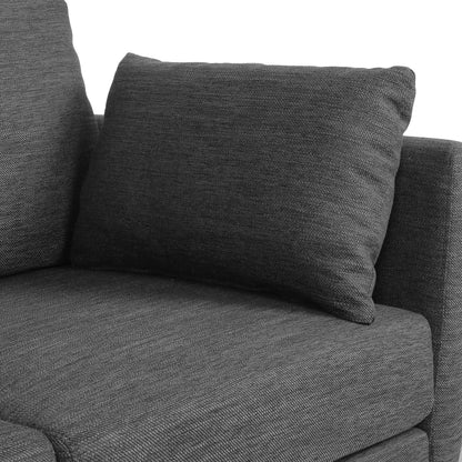3-seater Sofa with Birchwood Legs and Pillows