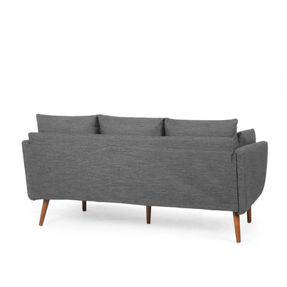 3-seater Sofa with Birchwood Legs and Pillows