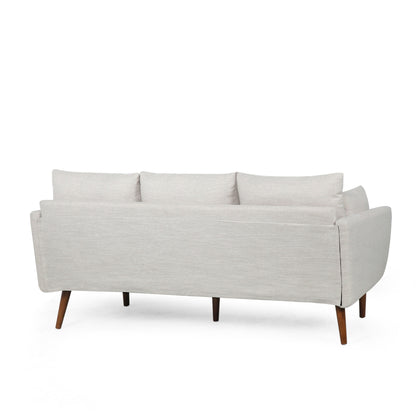 3-seater Sofa with Birchwood Legs and Pillows
