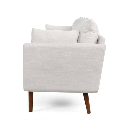 3-seater Sofa with Birchwood Legs and Pillows