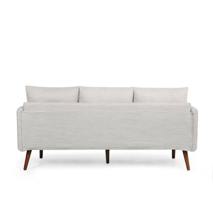 3-seater Sofa with Birchwood Legs and Pillows