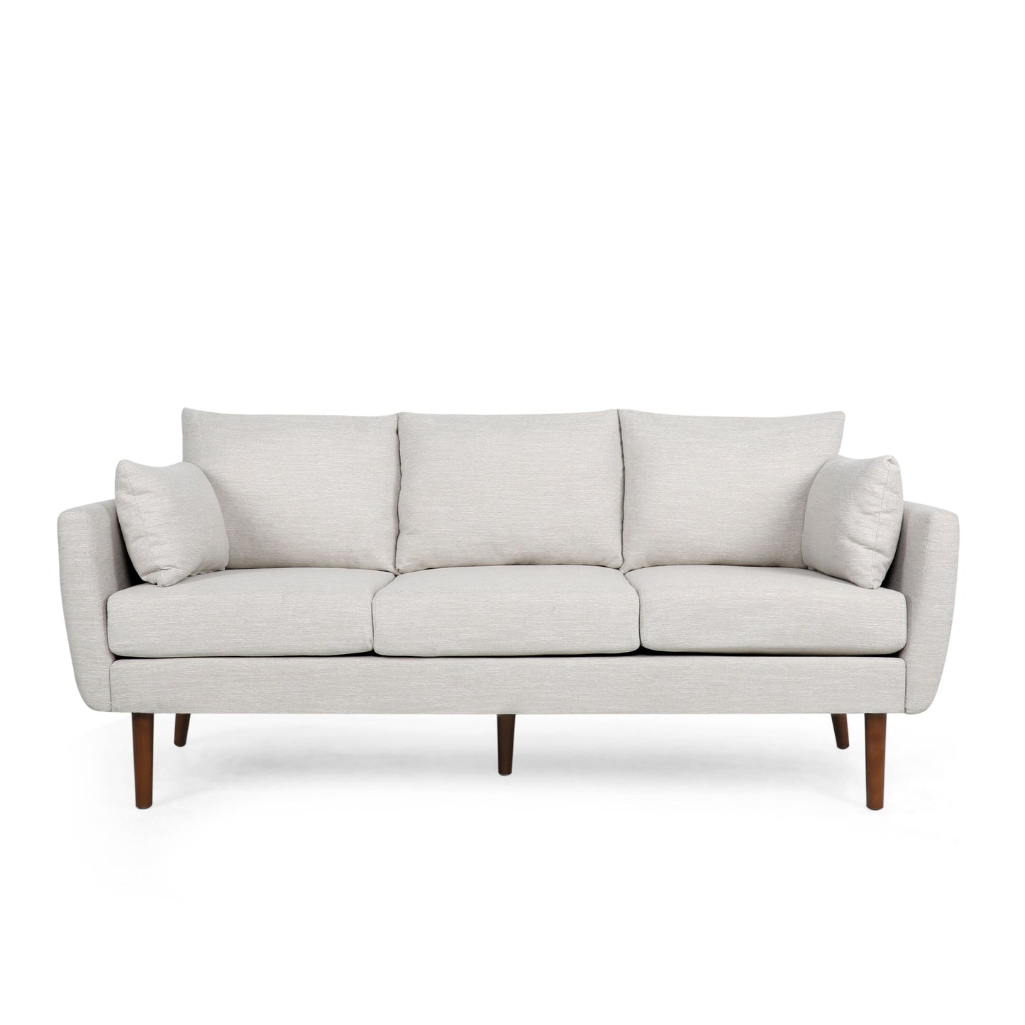 3-seater Sofa with Birchwood Legs and Pillows