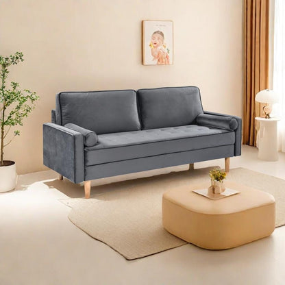 3-seater Sofa with Cotton Cushion