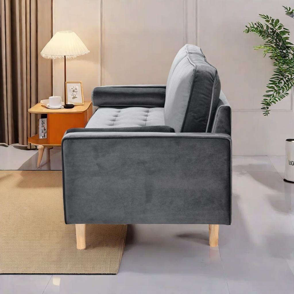 3-seater Sofa with Cotton Cushion