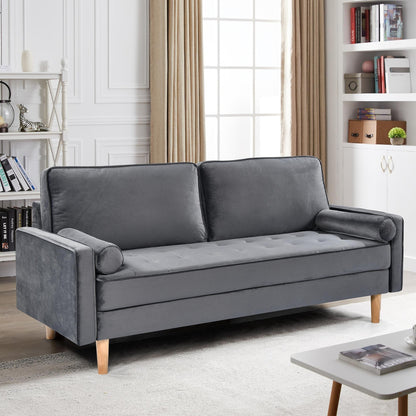 3-seater Sofa with Cotton Cushion