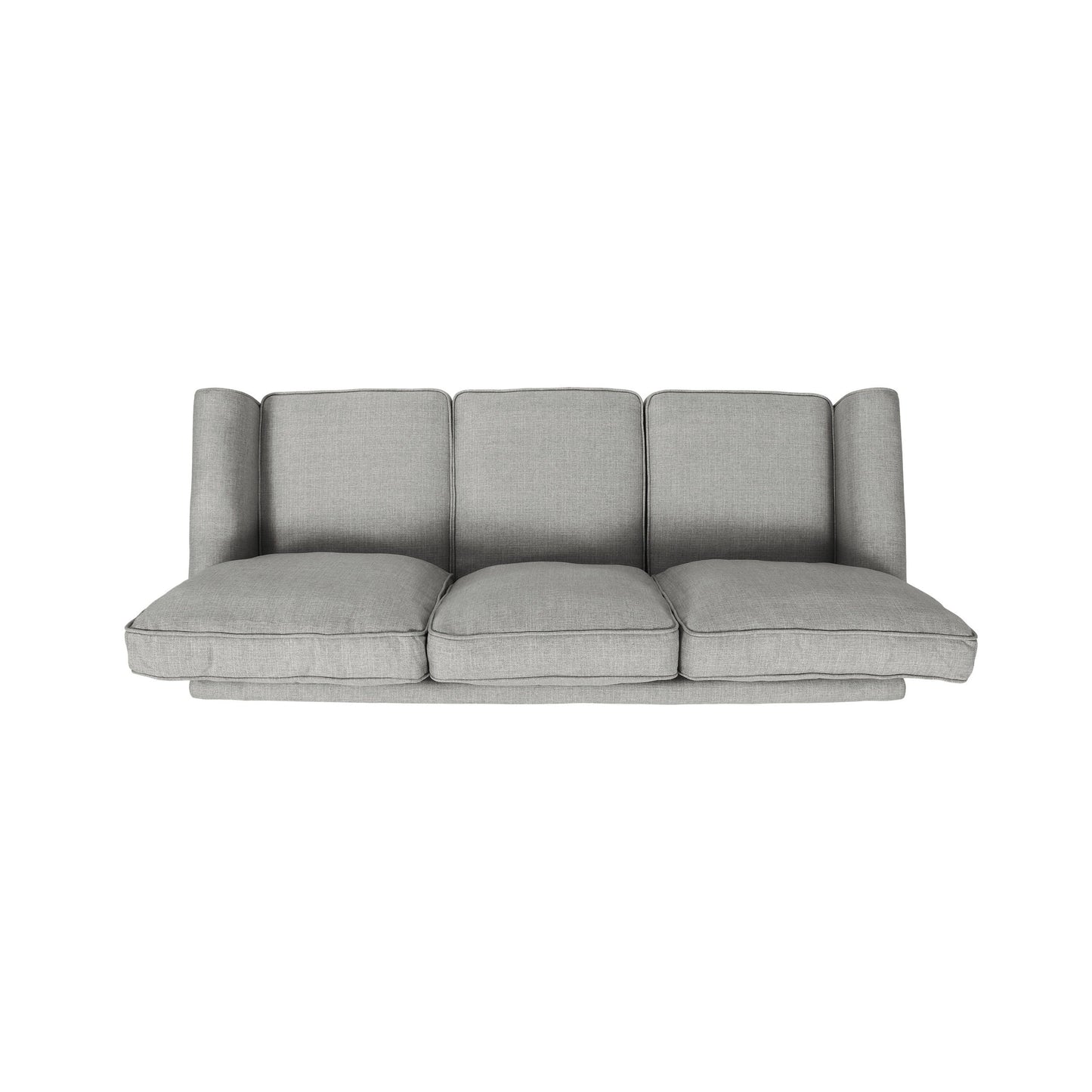 3-seater Sofa with Overstuffed Cushions and Tapered Legs