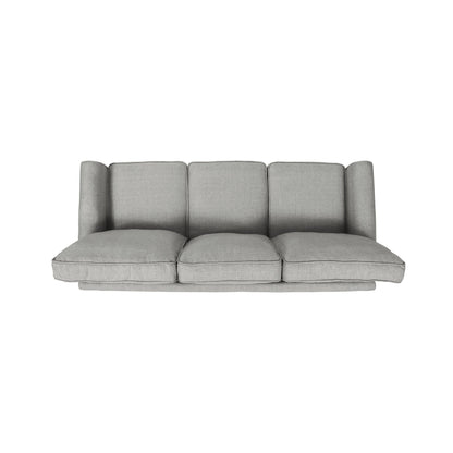 3-seater Sofa with Overstuffed Cushions and Tapered Legs